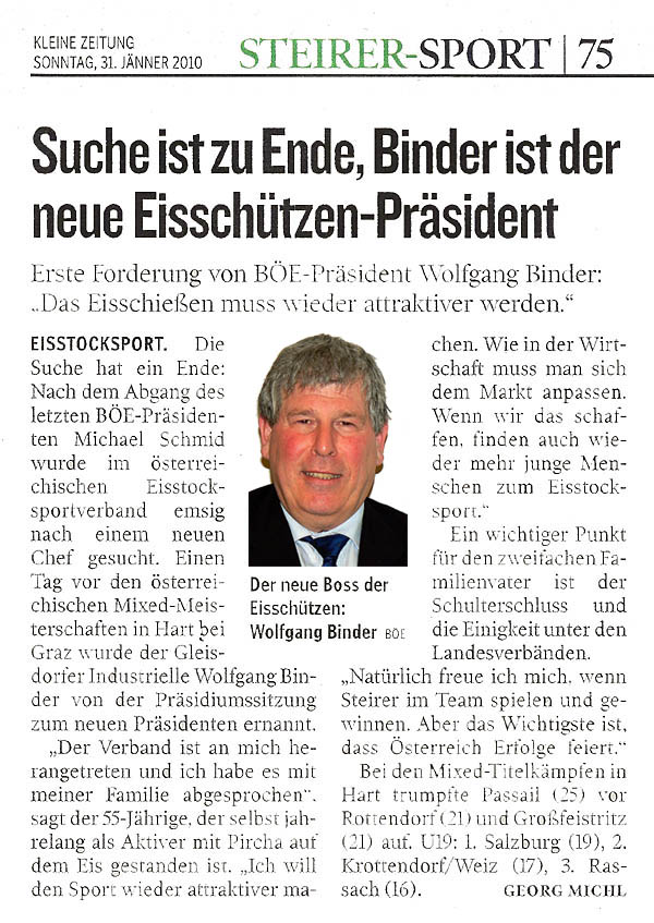 Der BÖE hat einen neuen Präsidenten!