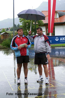 Roland und Martin bei der Siegerehrung 